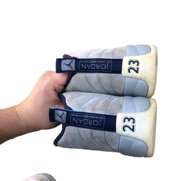 RARE 2016 Air Jordan 12 Retro Grey University Blue Size 6.5 - Picture 4 of 16